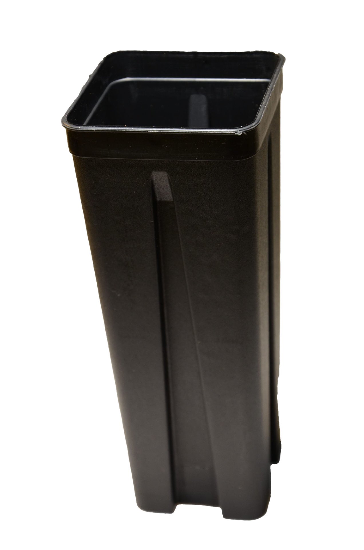 Tall Black Square Pot - 7x7x18cm