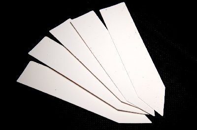 White Plastic Labels - 2x10cm - 100 pcs.